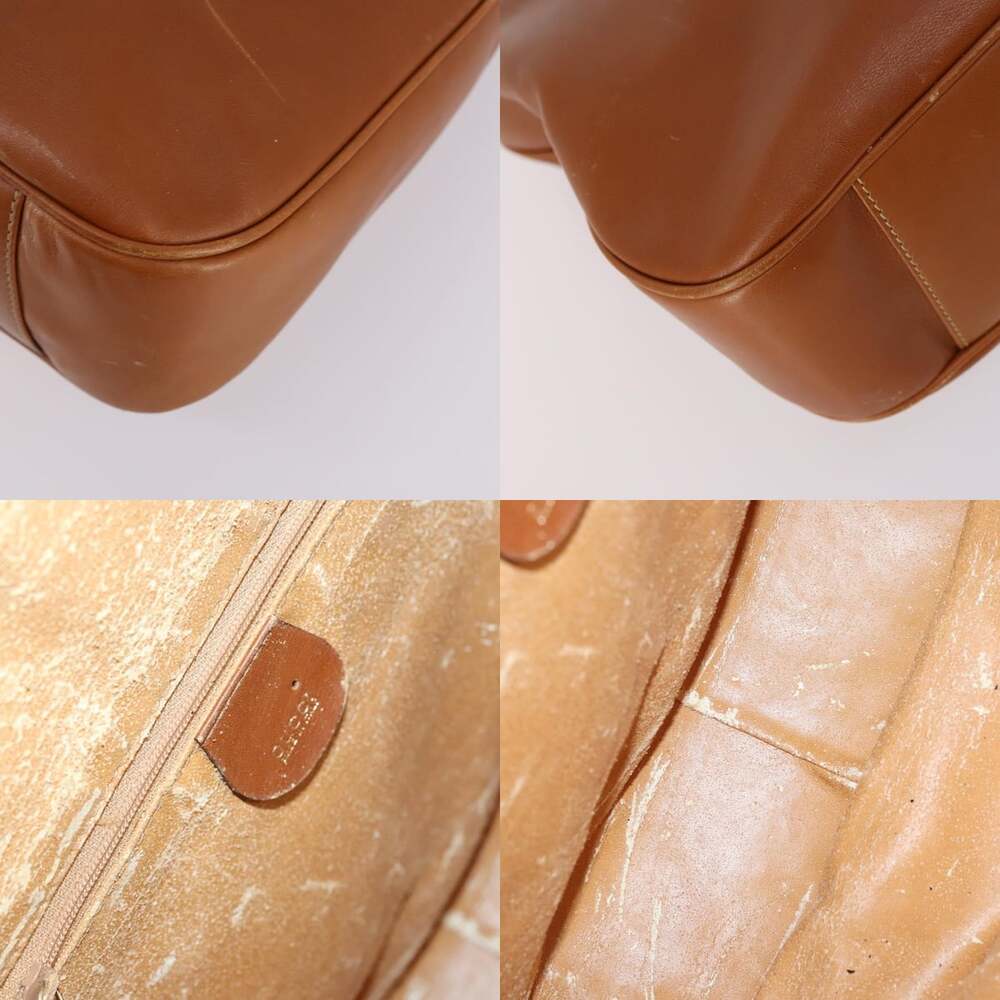 GUCCI Bamboo Shoulder Bag Leather Brown Gold 001 1781 001 1781 - Picture 11 of 12